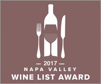 2017 Napa Valley Wine List Award